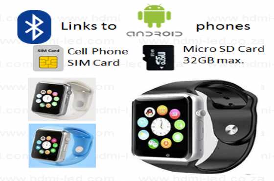 HZ10 Android Smart Phone Watch. With Micro SIM and SD slots. Best Online Price, Delivery.