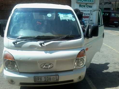 I am looking for hyundai h100 or kia bakkie to rent