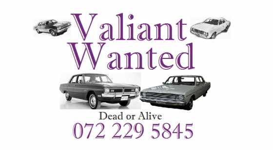 I buy Valiant cars 0722295845