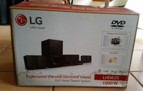 I have an NEW LG DVD home Theatre system for sale. It is still in its boks