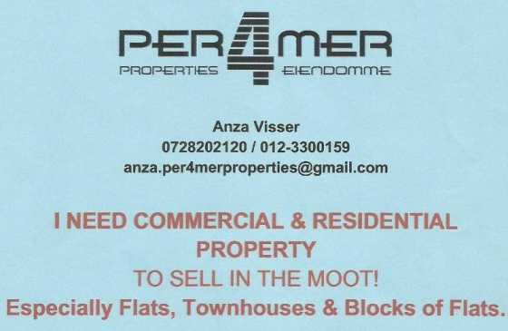 I NEED FLATS, TOWNHOUSES amp DUETS IN WONDERBOOM SOUTH, GEZINA amp RIETFONTEIN EAST MOOT, PRETORIA