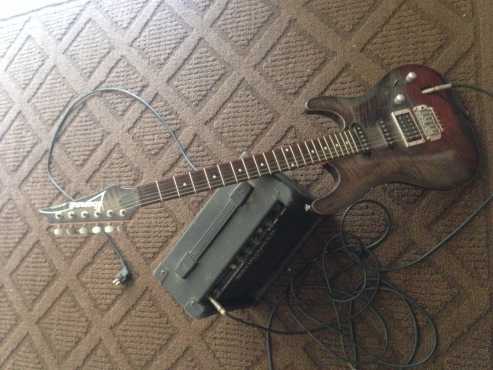 Ibanez SA series electric guitar  Behringer mini amp