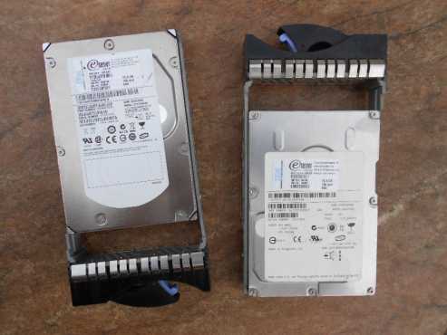 IBM 73,4 GB SAS file server disks (x2)