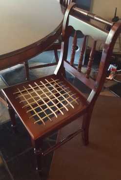 imbuia diningroom table wit 8 chairs