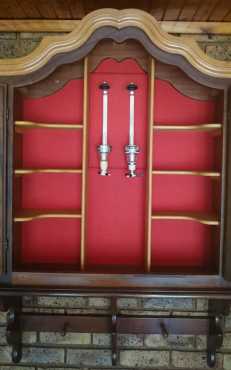 Imbuia Liquor  Bar Cabinet (wall mounted)