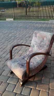 Imbuia vintage rocking chair