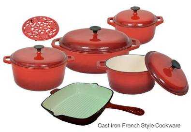 Imported 10 Piece French Style Cookware