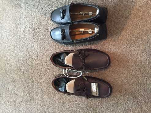 Imported leather Italian loafers