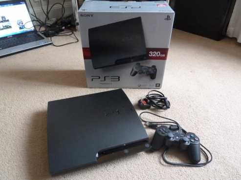 In box, Playstation 3 SLIMLINE 320GB with 2 Games amp 2 controllers for sale...