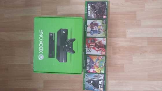 In Box, XBOX ONE With 500GB 2 wireless Controllers amp 4 latest Games...