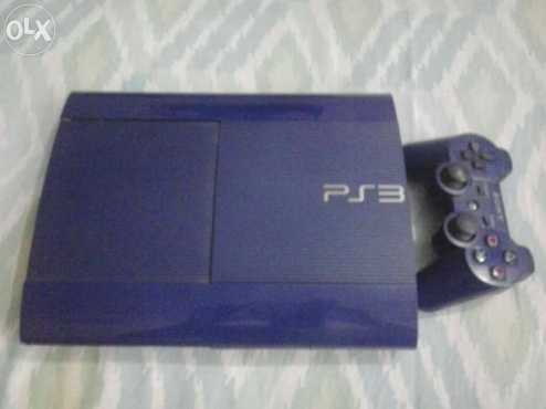 In mint condition,Blue LTD Edition Playstation 3, 12gb with 4 Latest Original Games amp 2 Controllers.