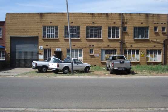 INDUSTRIAL FACTORY IN DELVILLE INDUSTRIAL PARK,GERMISTON. 500 S.M UNDER ROOF,WITH 5 TON DEMAG OVER H