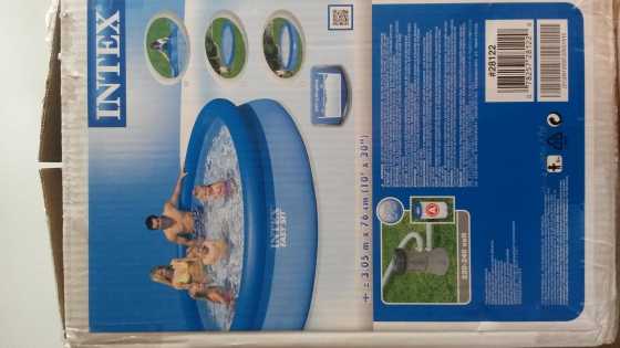 Intex easy set swimming pool