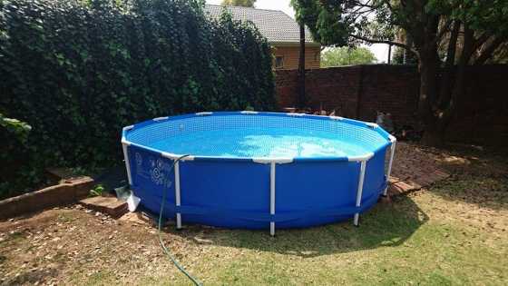 Intex swimming pool