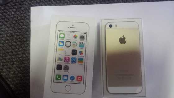 IPHONE 5s Gold in colour secondhand  ZAR4500-00