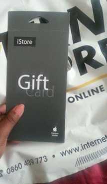 iStore gift card worth R5000