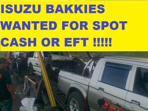 Isuzu bakkies wanted urgently
