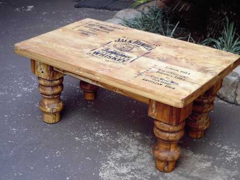 Jack Daniels Pine Coffee table (1000x600x450)