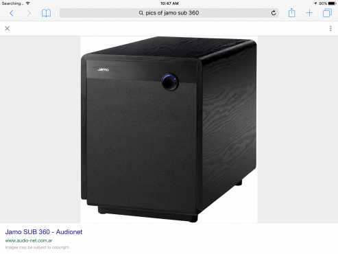 Jamo 360 active cinema subwoofers