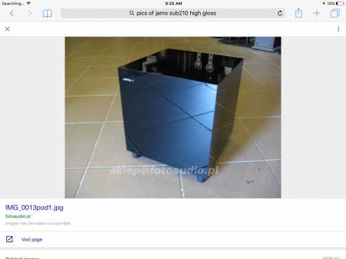 Jamo sub210 high gloss active subwoofer