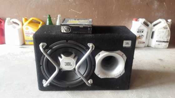 JBL Speaker with built in AMP and Pioneer Radio