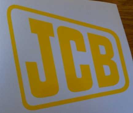 JCB plant and machinery decals graphics stickers