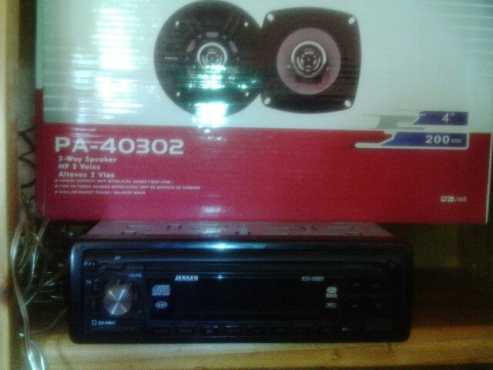 Jensen car radio and speakers for sale