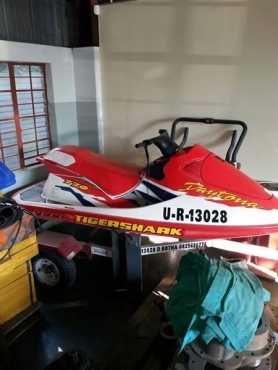 Jetski met trailer en 4 life jackets