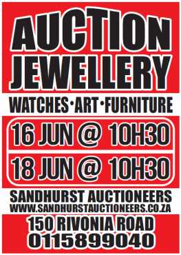 JEWELLERY AUCTION 16 AND 18 JUNE