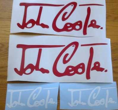 John Cooper mini decals graphics stickers