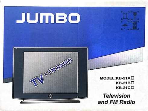 JUMBO TV with FM radio brand new