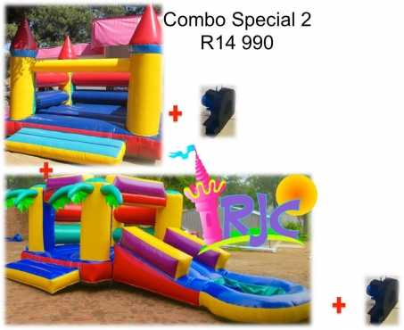 Jumping Castle Combo 3.75m  3m x 6m  Blowers