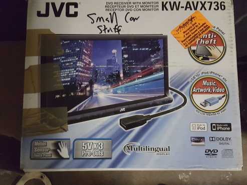 JVC double din DVD player