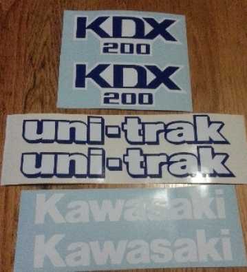 KDX 200 decals stickers graphics kits