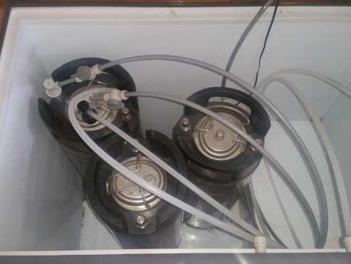 Kegorator for draught beer