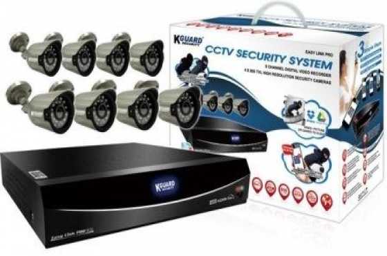 KGuard 8 Channel Easy Link PRO Series  8 Cameras Combo Kit