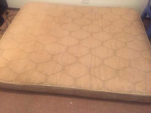 King Size Bed with Base, Still in Good Condition.