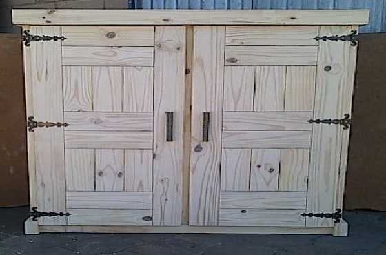 Kitchen Cupboard Farmhouse series Free standing 1300 - Raw