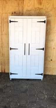 Kitchen Cupboard Farmhouse series Free standing 1800 with 2 doors - version 2 - White washed