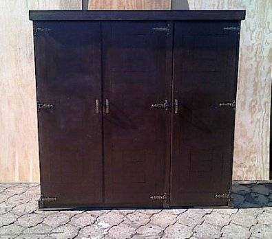 Kitchen Cupboard Farmhouse series Free standing 1800 with 3 doors - Stained