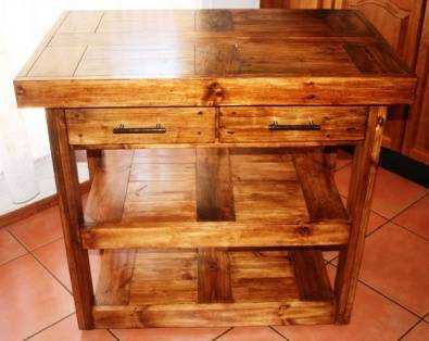 Kitchen Island Farmhouse serie 1000 mobile stained