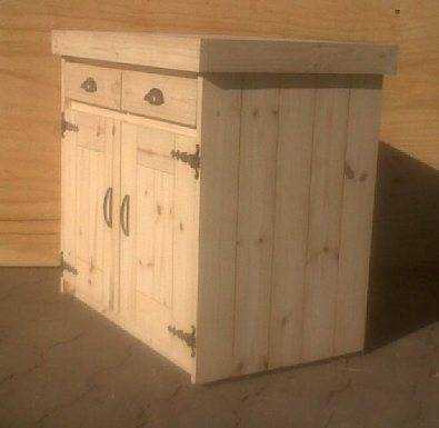 Kitchen Island Farmhouse series 960 mobile with drawers and doors