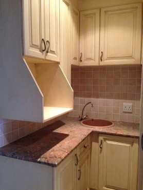 KITCHENETTE. SMALL KITCHEN. BARELY USED. With excellent quality GRANITE TOPS