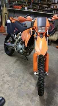 Ktm 450 on the road