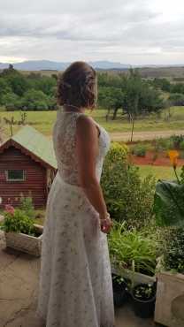 Lace vintage wedding dress