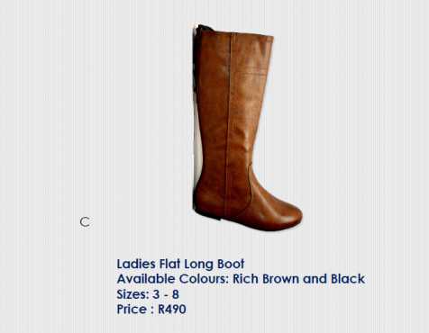 Ladies Flat Long Boot