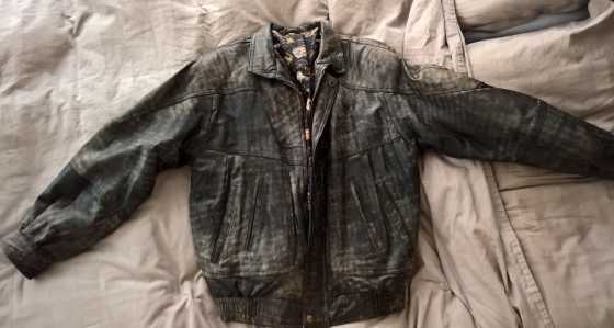 Ladies Grey Leather Jacket