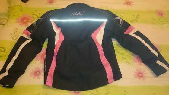 Ladies size 8 Assault padded bikers jacket