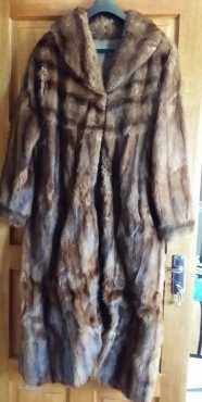 Lady Coat - Genuine Muskrat Fur