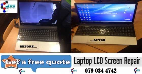 Laptop LEDLCD screen replacement within 10 minutes.